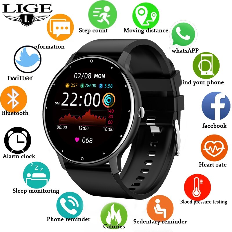 Lige Smart Watch, Touch Screen